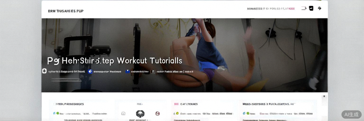 案例三：细分市场健身器材品牌，展示其专业的健身教程内容和会员订阅计划页面
