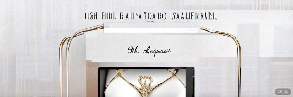 案例一：时尚饰品品牌成功出海，展示其精美的产品摄影和极简风格的网站首页