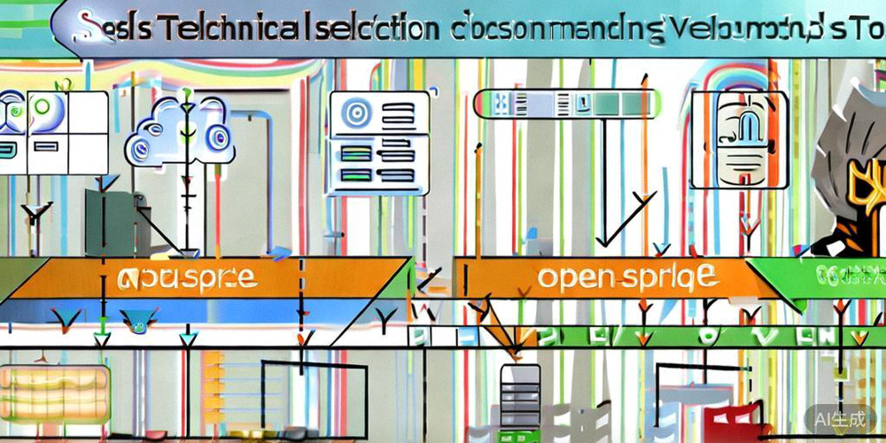 技术选型决策流程图，展示SaaS、开源和定制开发三条路径的权衡比较