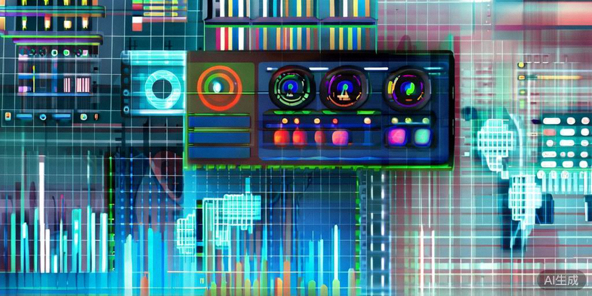 数据驱动决策的概念图：仪表盘、图表与全球地图交织，象征通过数据分析洞察全球市场