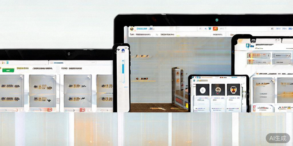 一个设计优秀的跨境独立站桌面端与移动端界面展示，突出清晰的导航和产品展示