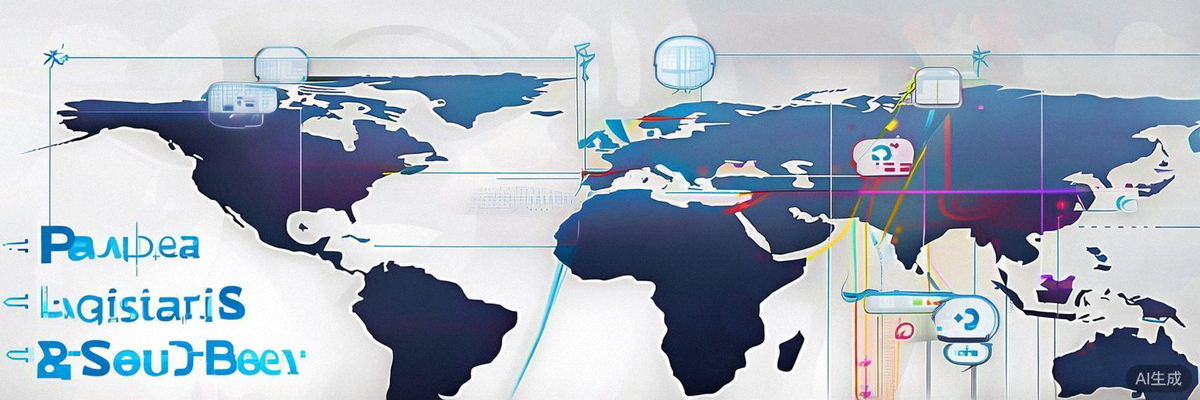 支付与物流系统集成：展示PayPal、Stripe等支付网关图标和全球物流网络地图