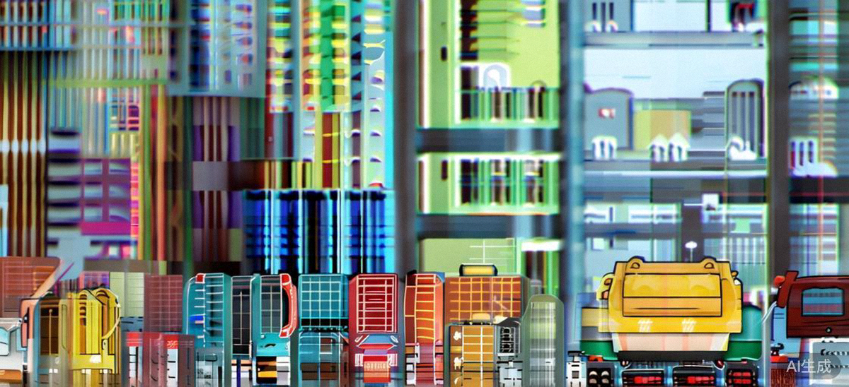 深度本地化运营场景图：展示多语言客服、本地支付选项图标与当地物流车辆协同工作的画面